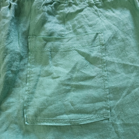 C&C California Mint Green Women's 100% Linen Shorts Size L - Picture 9 of 9